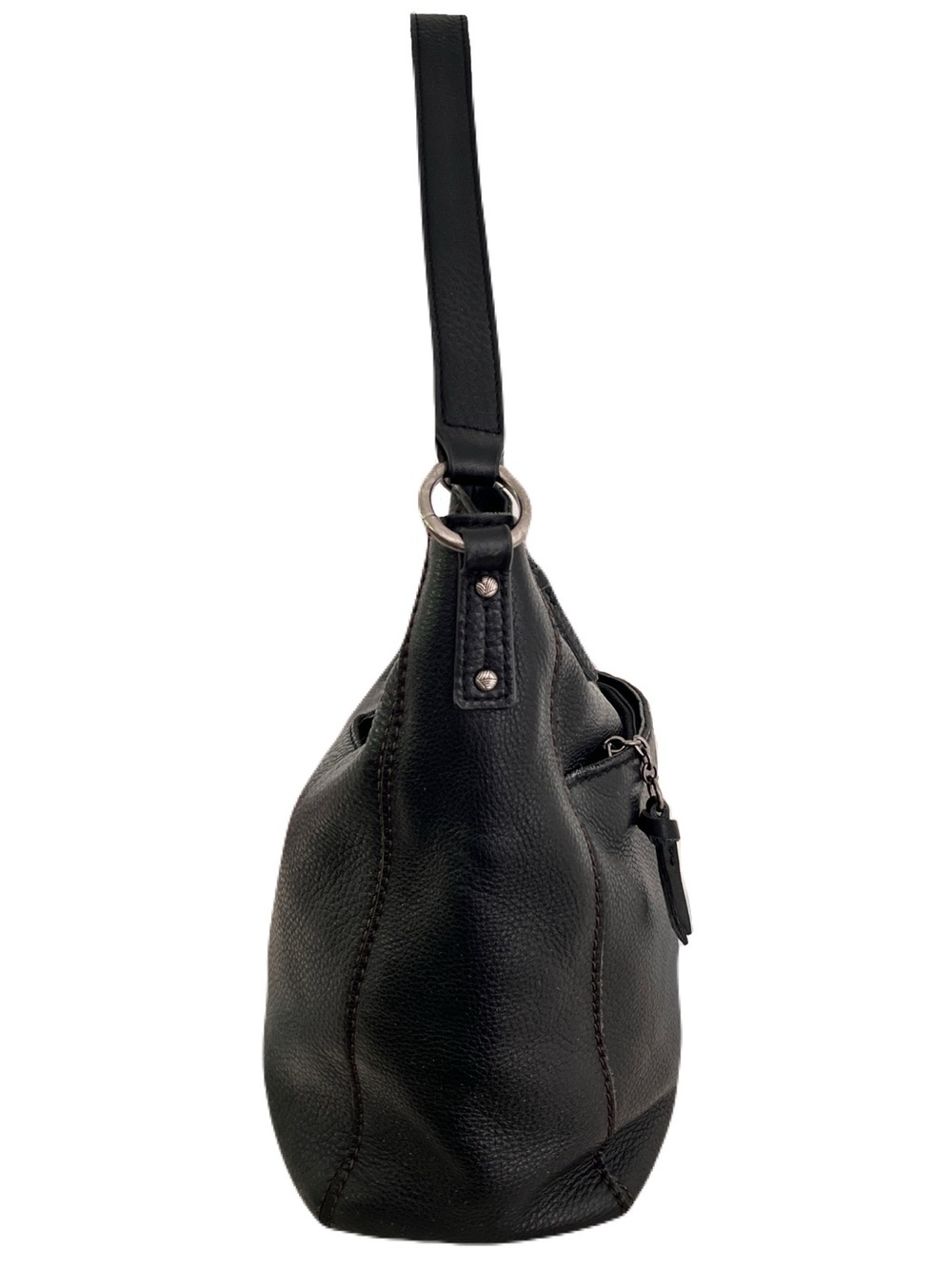 The Sak Black Leather ‘Lucia’ Hobo Shoulder Bag - Picture 4 of 11